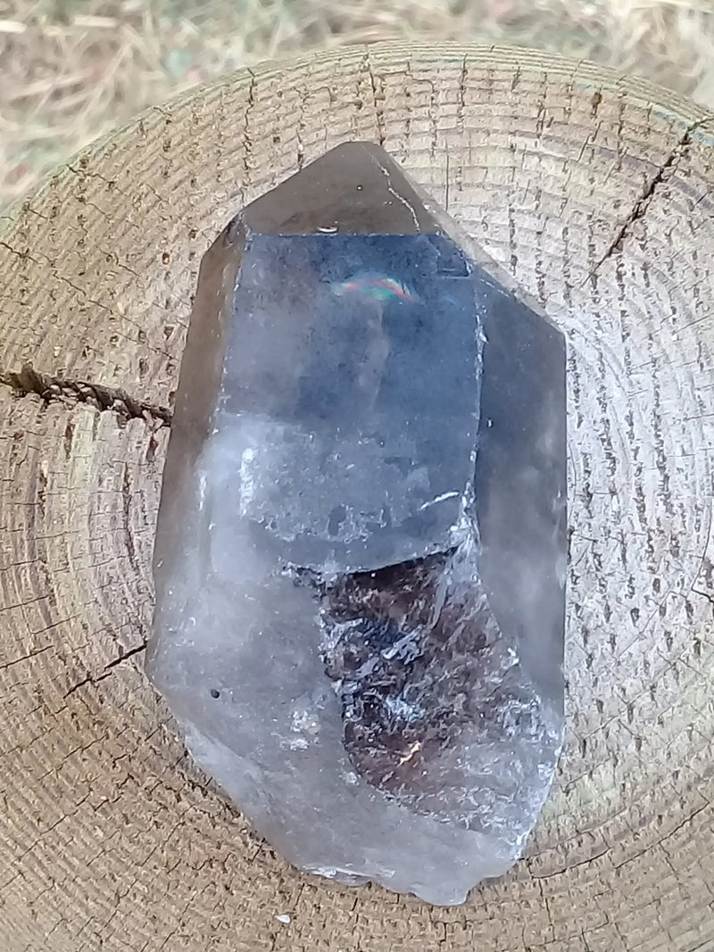 Chargez l&#39;image dans la visionneuse de la galerie, Quartz fumé du Brésil pointe brute Grade A++++ Quartz fumé pointe brute Dans la besace du p&#39;tit Poucet (Boutique Officielle)
