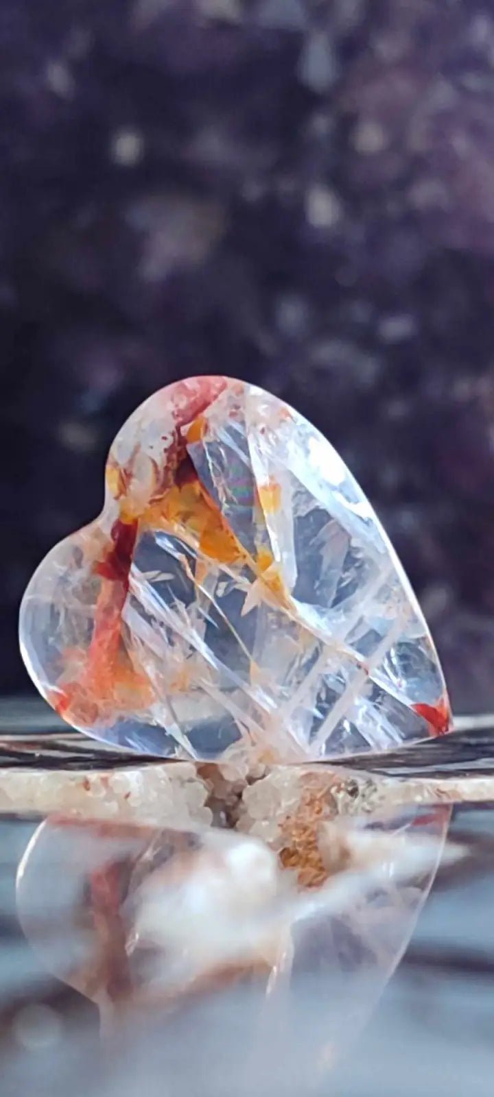 Load image into Gallery viewer, Quartz Hématoïde guérisseur du Brésil médiator Grade A++++ Quartz Hématoïde guérisseur médiator
