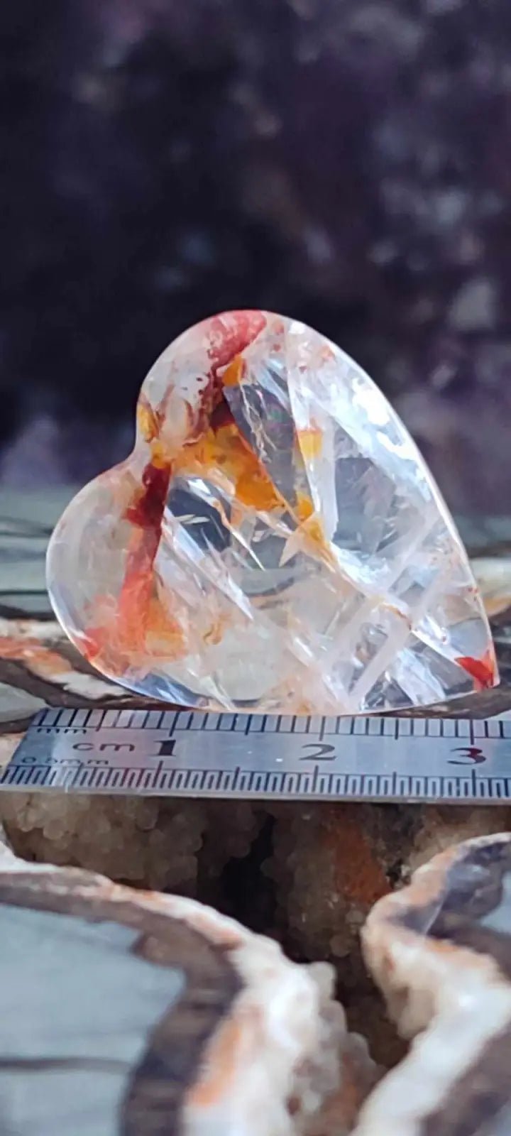 Load image into Gallery viewer, Quartz Hématoïde guérisseur du Brésil médiator Grade A++++ Quartz Hématoïde guérisseur médiator
