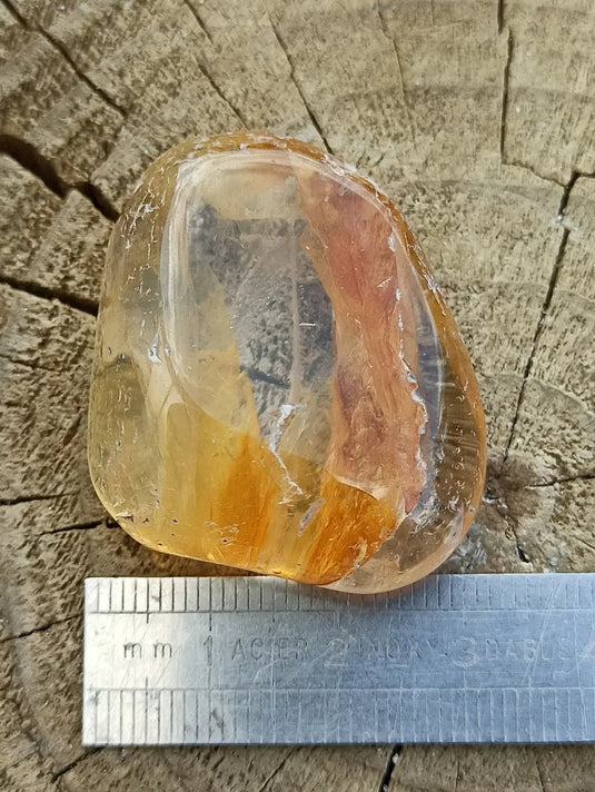 Quartz Hématoïde guérisseur du Brésil pierre roulée Grade A++++ Quartz Hématoïde guérisseur