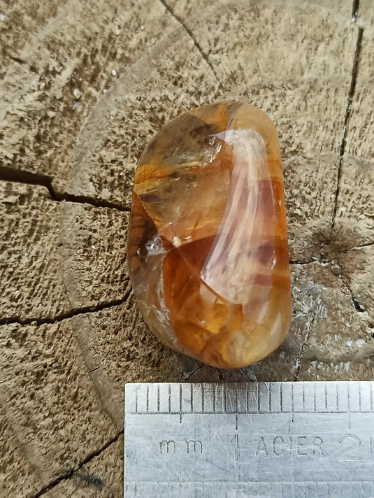 Quartz Hématoïde guérisseur du Brésil pierre roulée Grade A++++ Quartz Hématoïde guérisseur