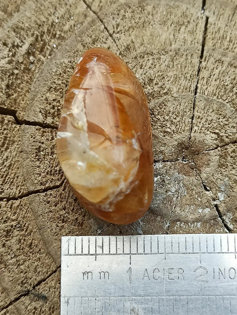 Load image into Gallery viewer, Quartz Hématoïde guérisseur du Brésil pierre roulée Grade A++++ Quartz Hématoïde guérisseur
