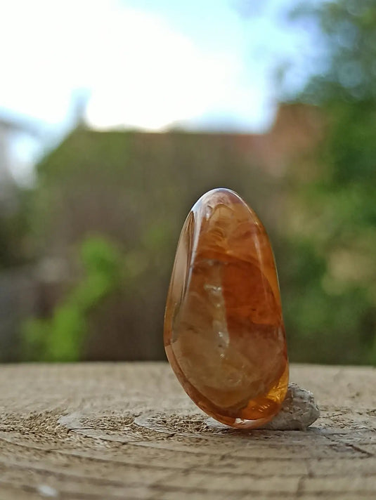 Quartz Hématoïde guérisseur du Brésil pierre roulée Grade A++++ Quartz Hématoïde guérisseur