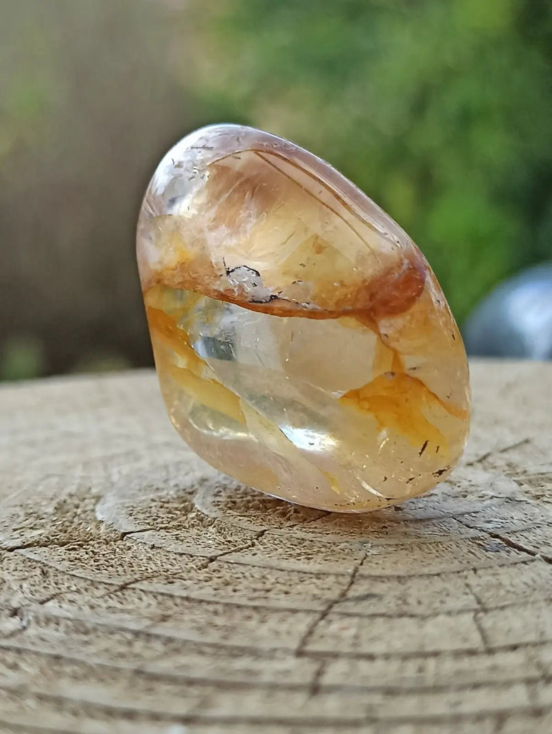 Load image into Gallery viewer, Quartz Hématoïde guérisseur du Brésil pierre roulée Grade A++++ Quartz Hématoïde guérisseur
