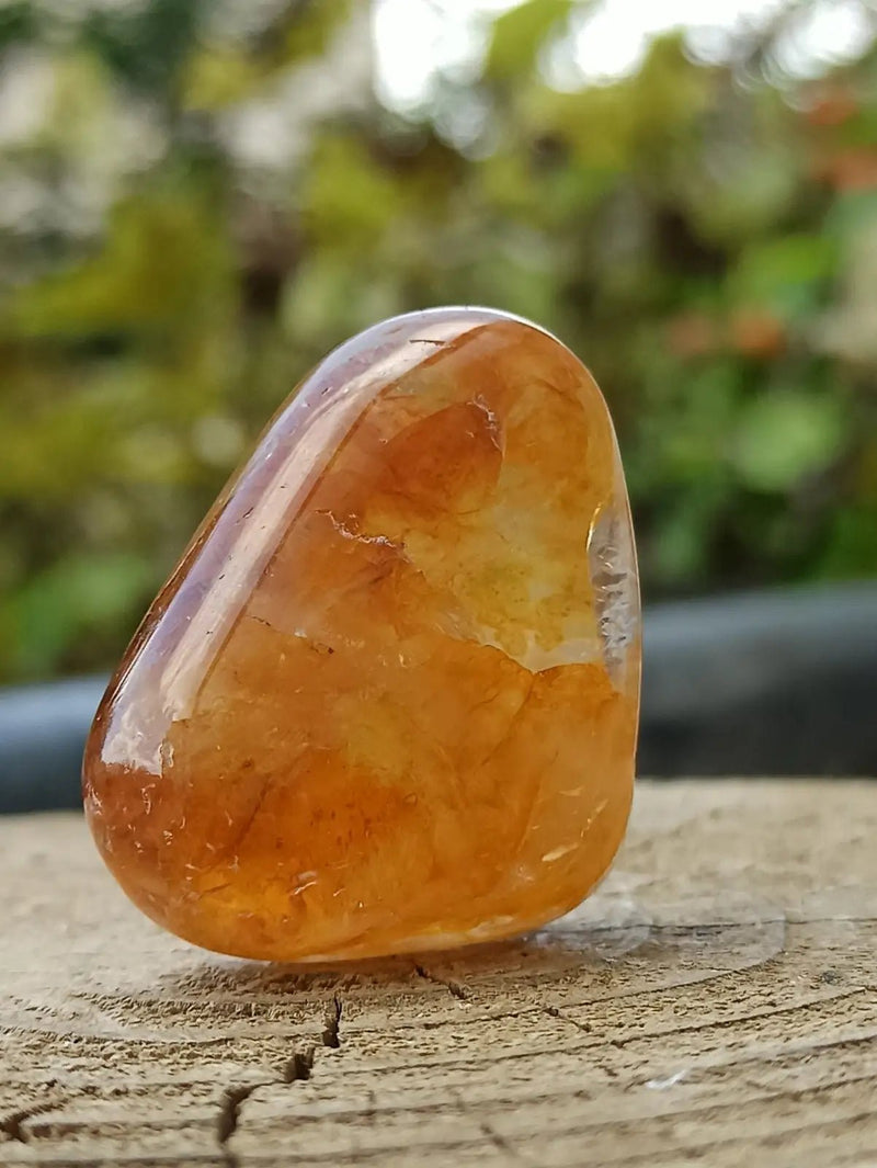 Load image into Gallery viewer, Quartz Hématoïde guérisseur du Brésil pierre roulée Grade A++++ Quartz Hématoïde guérisseur
