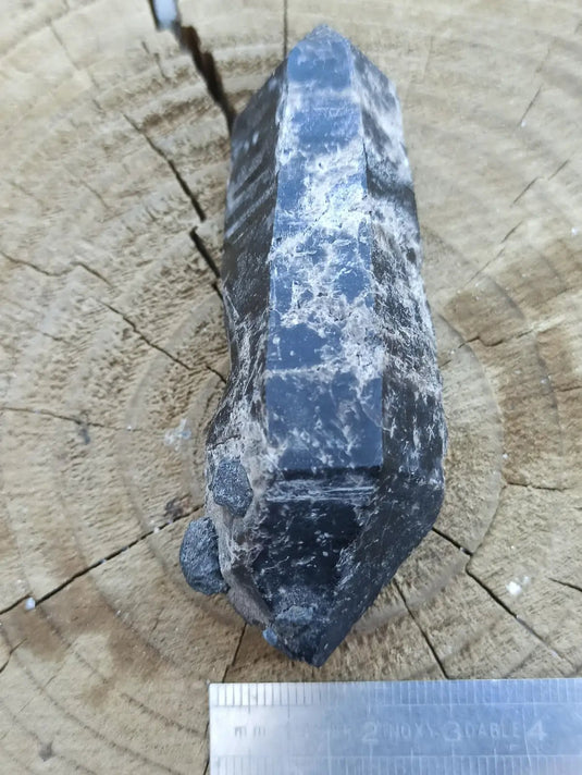 Quartz noir de Mongolie pointe brute Grade A++++ ’RARE’ Quartz noir de Mongolie