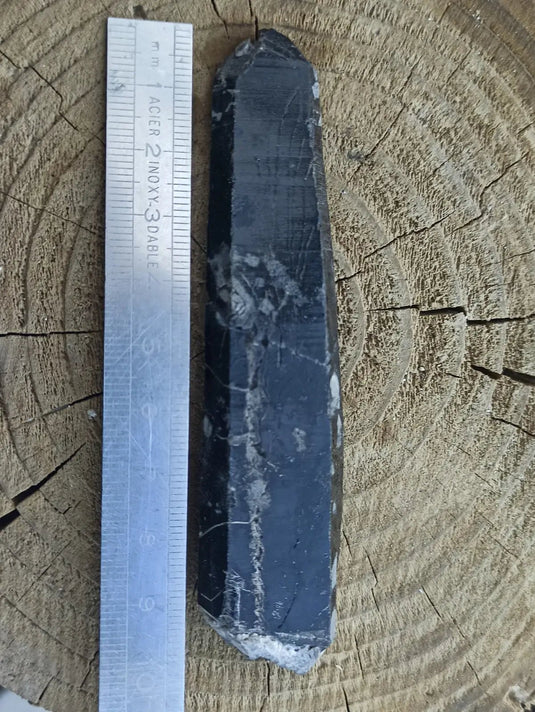 Quartz noir de Mongolie pointe brute Grade A++++ ’RARE’ Quartz noir de Mongolie
