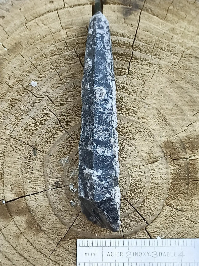 Load image into Gallery viewer, Quartz noir de Mongolie pointe brute Grade A++++ ’RARE’ Quartz noir de Mongolie
