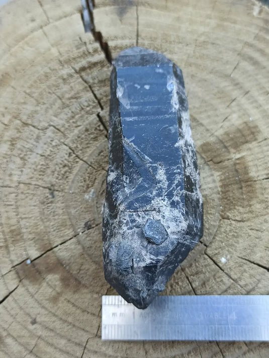 Quartz noir de Mongolie pointe brute Grade A++++ ’RARE’ Quartz noir de Mongolie