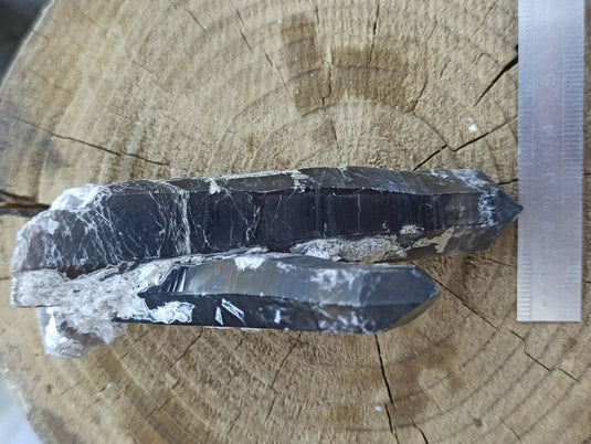 Quartz noir de Mongolie pointe brute Grade A++++ ’RARE’ Quartz noir de Mongolie