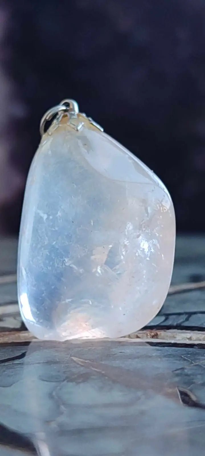 Load image into Gallery viewer, Quartz rose du Brésil pendentif Grade A++++ (fourni avec cordon) Bracelet en Quartz rose
