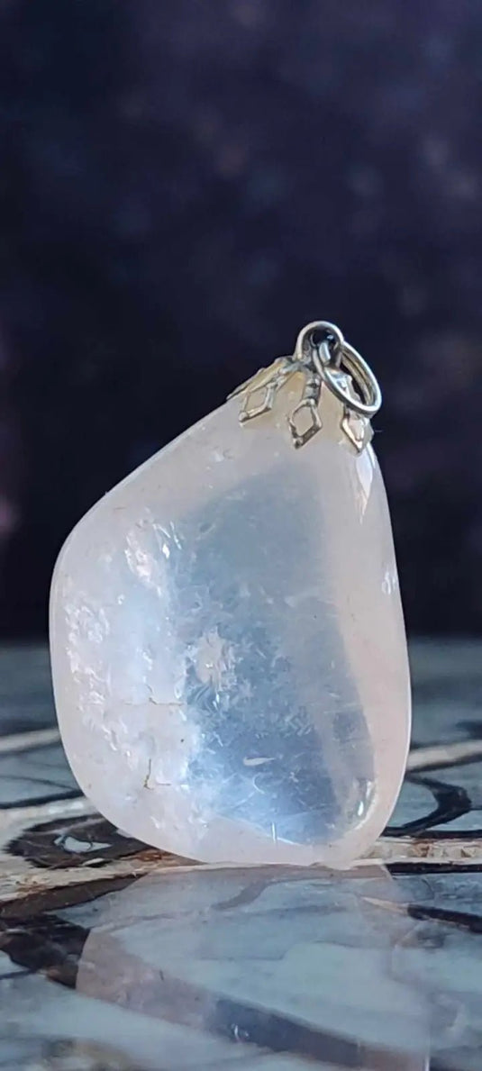 Quartz rose du Brésil pendentif Grade A++++ (fourni avec cordon) Bracelet en Quartz rose