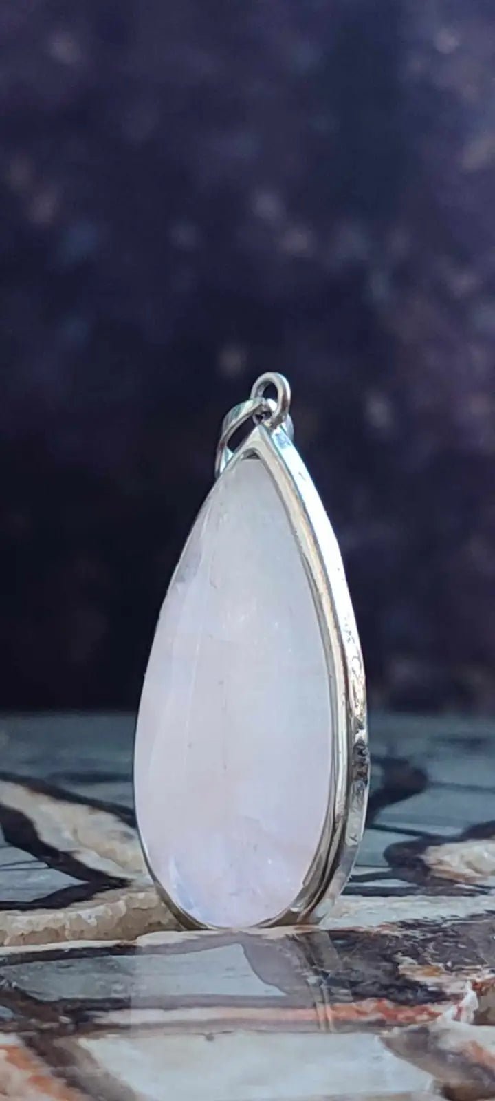 Load image into Gallery viewer, Quartz rose du Brésil pendentif monté sur argent 925 Grade A++++ Quartz rose pendentif
