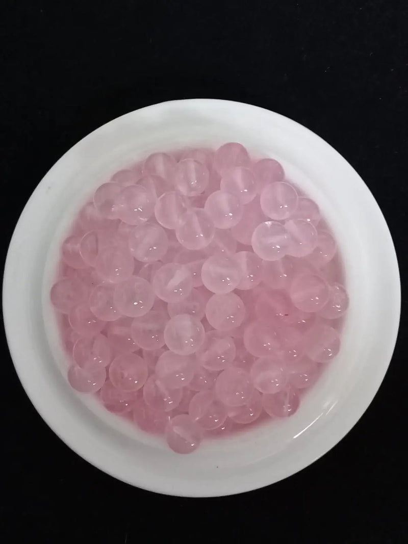 Load image into Gallery viewer, Quartz rose du Brésil perle Grade A++++ Prix perle à l’unité Diamètre 8mm Quartz rose du Brésil perles 8mm
