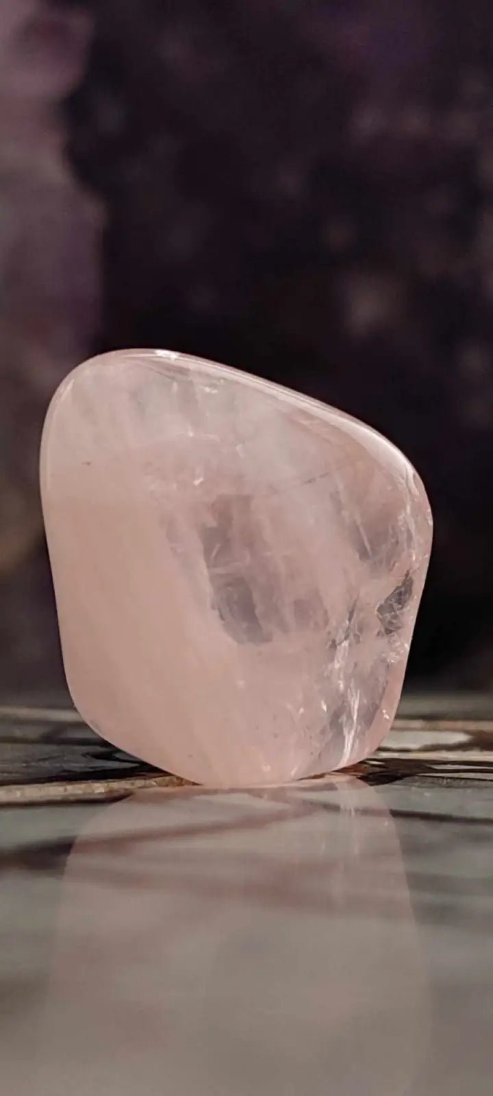 Chargez l&#39;image dans la visionneuse de la galerie, Quartz rose du Brésil pierre roulée Grade A++++ quartz rose pierre roulée
