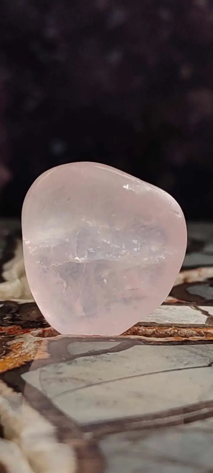 Chargez l&#39;image dans la visionneuse de la galerie, Quartz rose du Brésil pierre roulée Grade A++++ quartz rose pierre roulée
