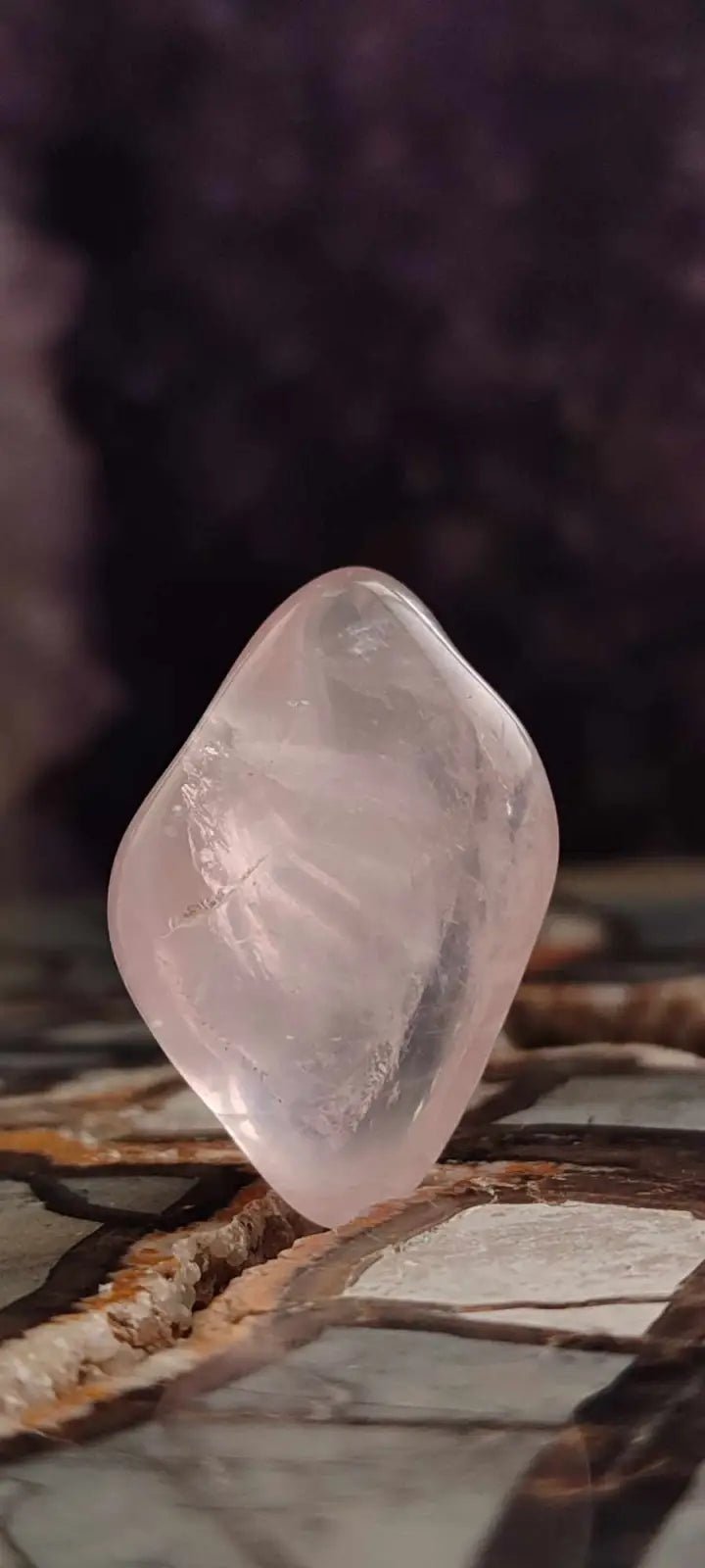 Load image into Gallery viewer, Quartz rose du Brésil pierre roulée Grade A++++ quartz rose pierre roulée
