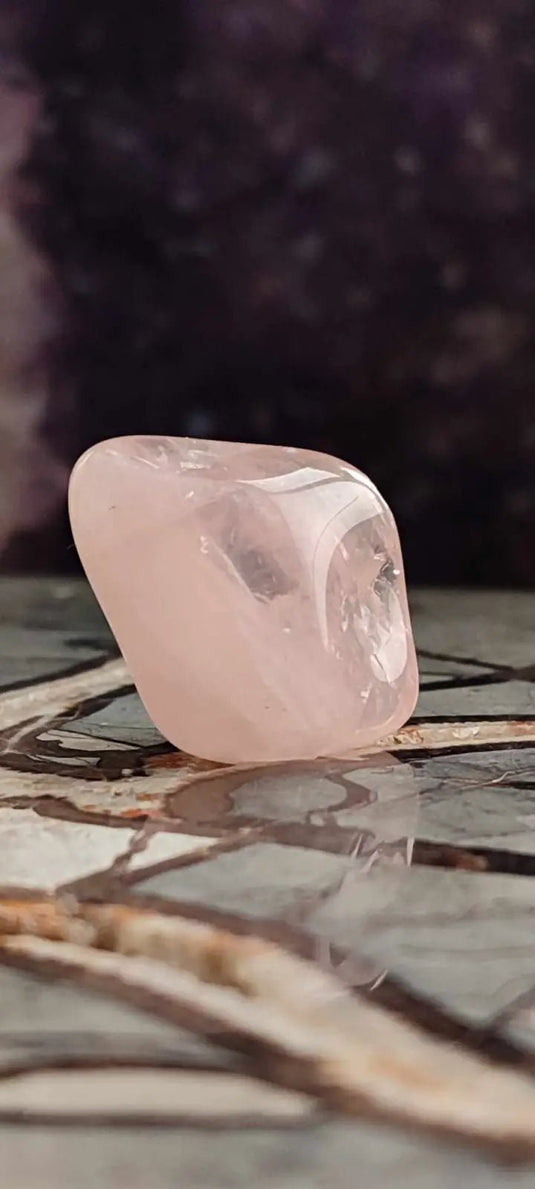 Quartz rose du Brésil pierre roulée Grade A++++ quartz rose pierre roulée