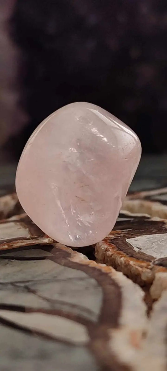 Quartz rose du Brésil pierre roulée Grade A++++ quartz rose pierre roulée