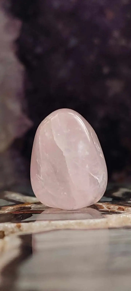 Quartz rose du Brésil pierre roulée Grade A++++ Pendule Quartz rose