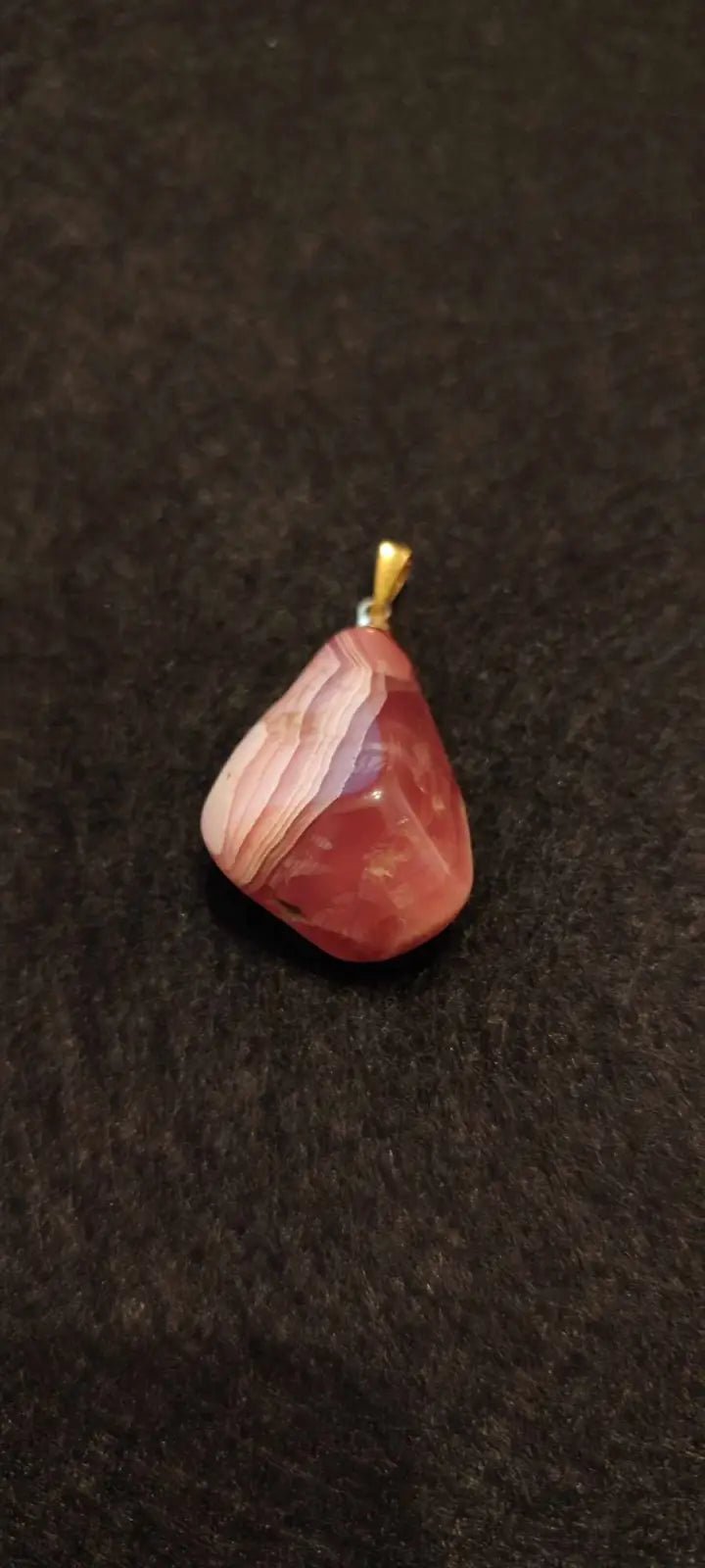 Chargez l&#39;image dans la visionneuse de la galerie, Rhodochrosite cristallisée du Pérou pendentif Grade ’Extra’ (fourni avec cordon) Rhodochrosite cristallisée du Pérou pendentif Grade ’Extra’
