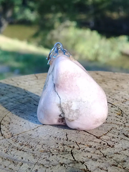 Rhodochrosite d’Argentine Grade A ++++ pendentif Rhodochrosite d’Argentine pendentif