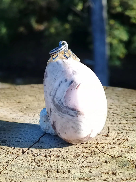 Rhodochrosite d’Argentine Grade A ++++ pendentif Rhodochrosite d’Argentine pendentif