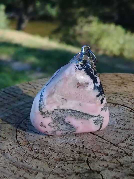 Rhodochrosite d’Argentine Grade A ++++ pendentif Rhodochrosite d’Argentine pendentif