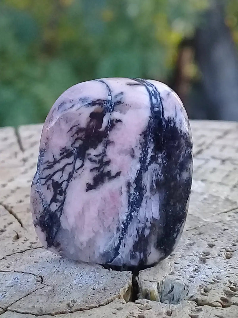 Load image into Gallery viewer, Rhodonite d’Argentine pierre roulée Grade A ++++ Rhodonite pierre roulée
