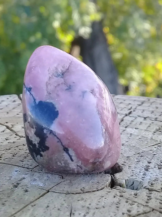 Rhodonite d’Argentine pierre roulée Grade A ++++ Rhodonite pierre roulée