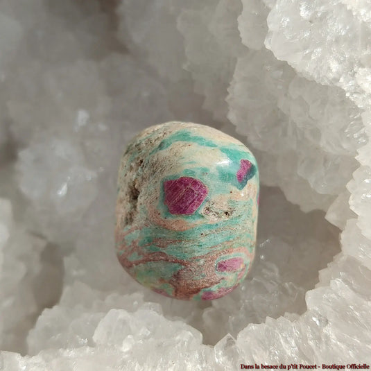 Rubis Fuchsite d’Inde - Pierre Roulée - Vue 2