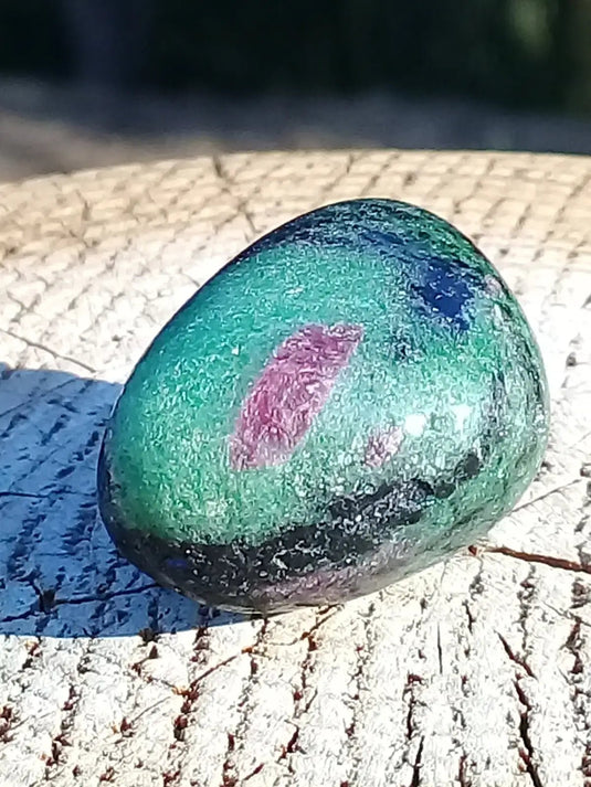 Rubis Zoïsite pierre roulée Grade A ++++ Rubis Zoïsite pierre roulée