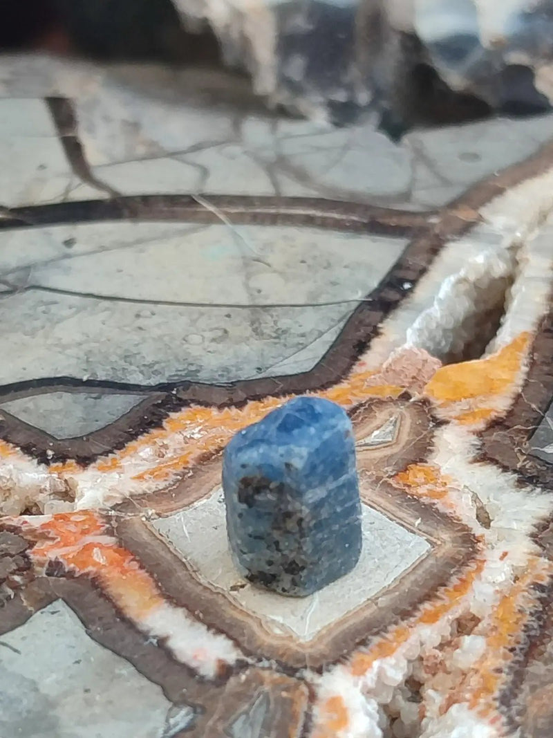 Load image into Gallery viewer, Saphir bleu du Sri Lanka - Pierre brute - Grade Prémium - Pierre de Clarté et d’Intuition Saphir bleu du Sri Lanka
