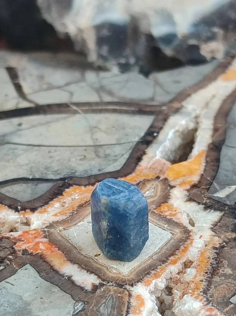 Chargez l&#39;image dans la visionneuse de la galerie, Saphir bleu du Sri Lanka - Pierre brute - Grade Prémium - Pierre de Clarté et d’Intuition Saphir bleu du Sri Lanka
