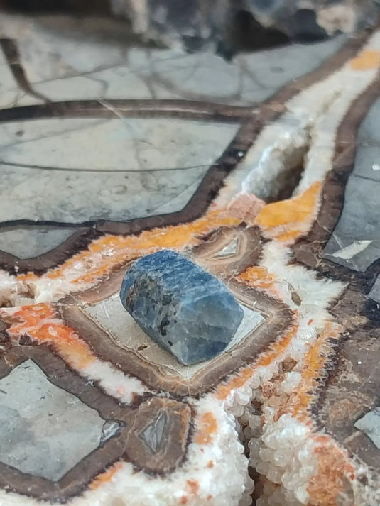 Saphir bleu du Sri Lanka - Pierre brute - Grade Prémium - Pierre de Clarté et d’Intuition Saphir bleu du Sri Lanka