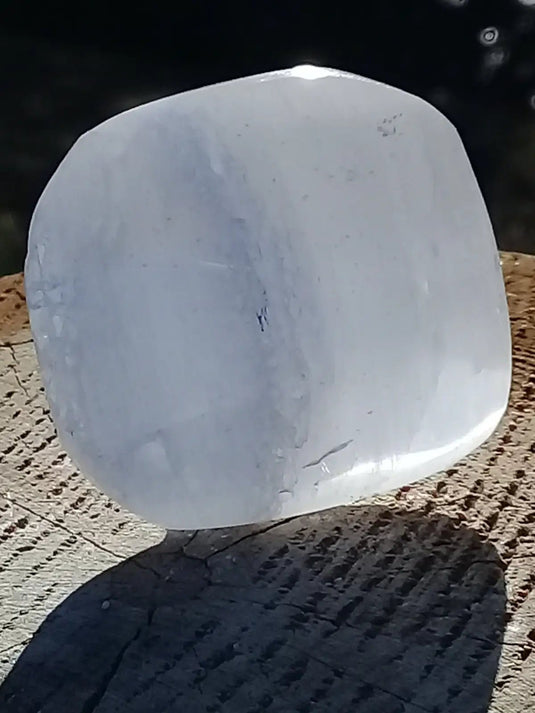 Sélénite blanche du Maroc Galet Grade A ++++ Sélénite blanche galet