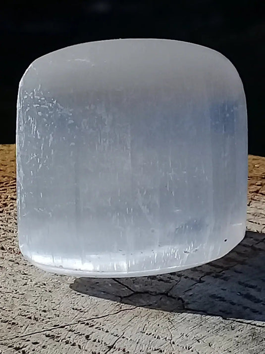 Sélénite blanche du Maroc Galet Grade A ++++ Sélénite blanche galet