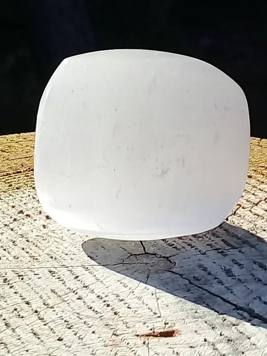 Sélénite blanche du Maroc Galet Grade A ++++ Sélénite blanche galet