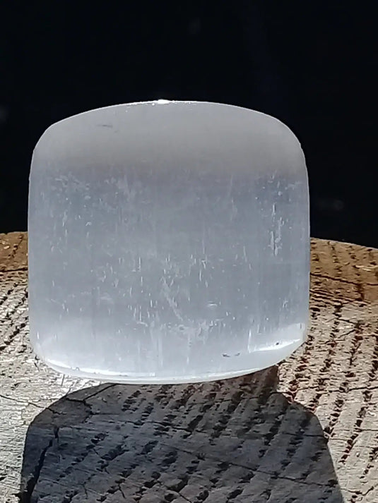 Sélénite blanche du Maroc Galet Grade A ++++ Sélénite blanche galet