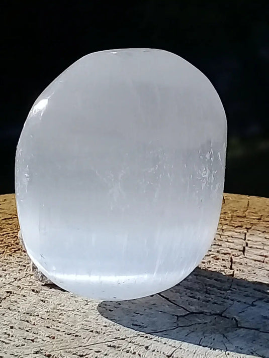 Sélénite blanche du Maroc Galet Grade A ++++ Sélénite blanche galet