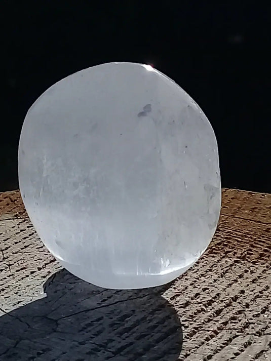 Sélénite blanche du Maroc Galet Grade A ++++ Sélénite blanche galet