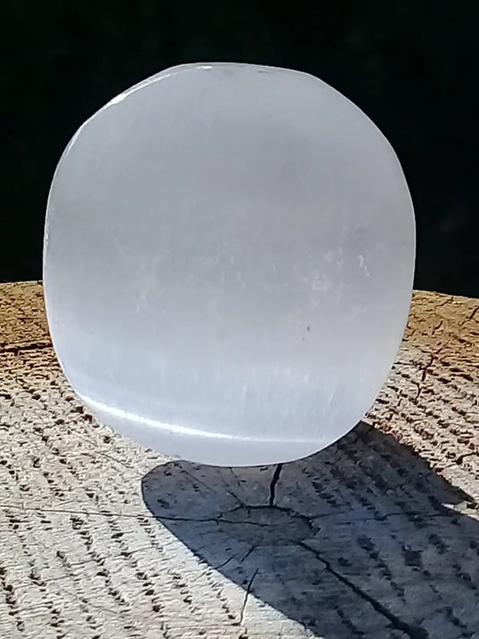 Sélénite blanche du Maroc Galet Grade A ++++ Sélénite blanche galet