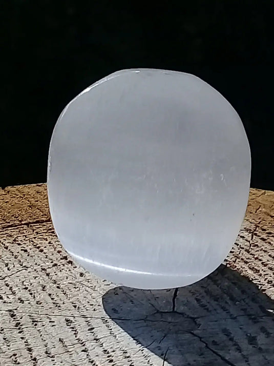 Sélénite blanche du Maroc Galet Grade A ++++ Sélénite blanche galet