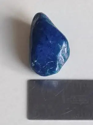 Shattuckite d’Arizona pierre roulée Grade A++++ Shattuckite d'Arizona pierre roulée Dans la besace du p'tit Poucet   