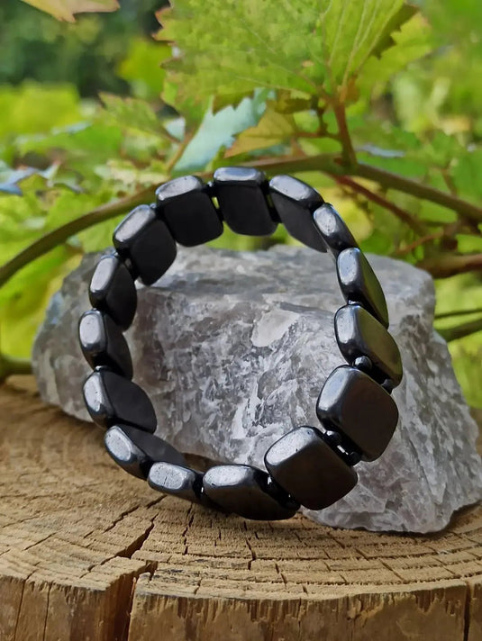 Shungite bracelet Protection ’Black Protector’ contre les Ondes électromagnétiques Shungite bracelet