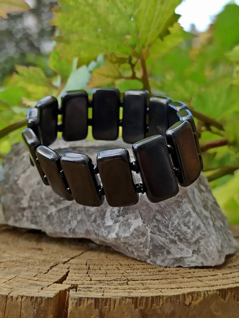Load image into Gallery viewer, Shungite bracelet Protection ’Deep Protector’ contre les Ondes Électromagnétiques Shungite bracelet
