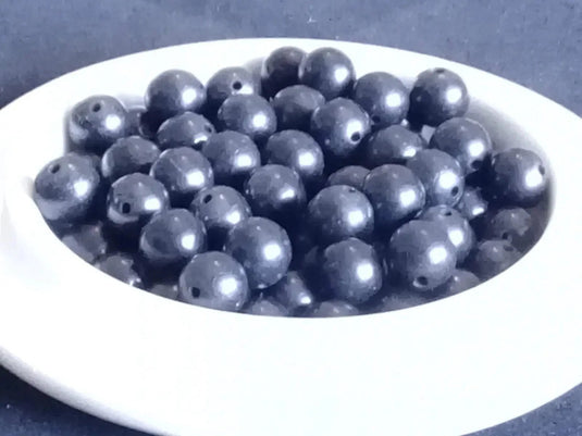 Shungite de Carélie > Protection Ondes Électromagnétiques (Wifi 5G Linky etc) Diam 10mm Shungite de Russie perle