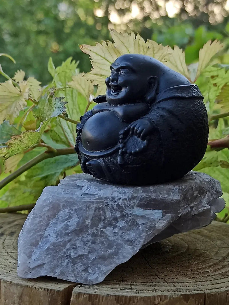 Chargez l&#39;image dans la visionneuse de la galerie, Shungite &amp; Magnésite Bouddha Déco &amp; Ornement. Décorer tout en protégeant votre lieu de vie Shungite Bouddha chinois
