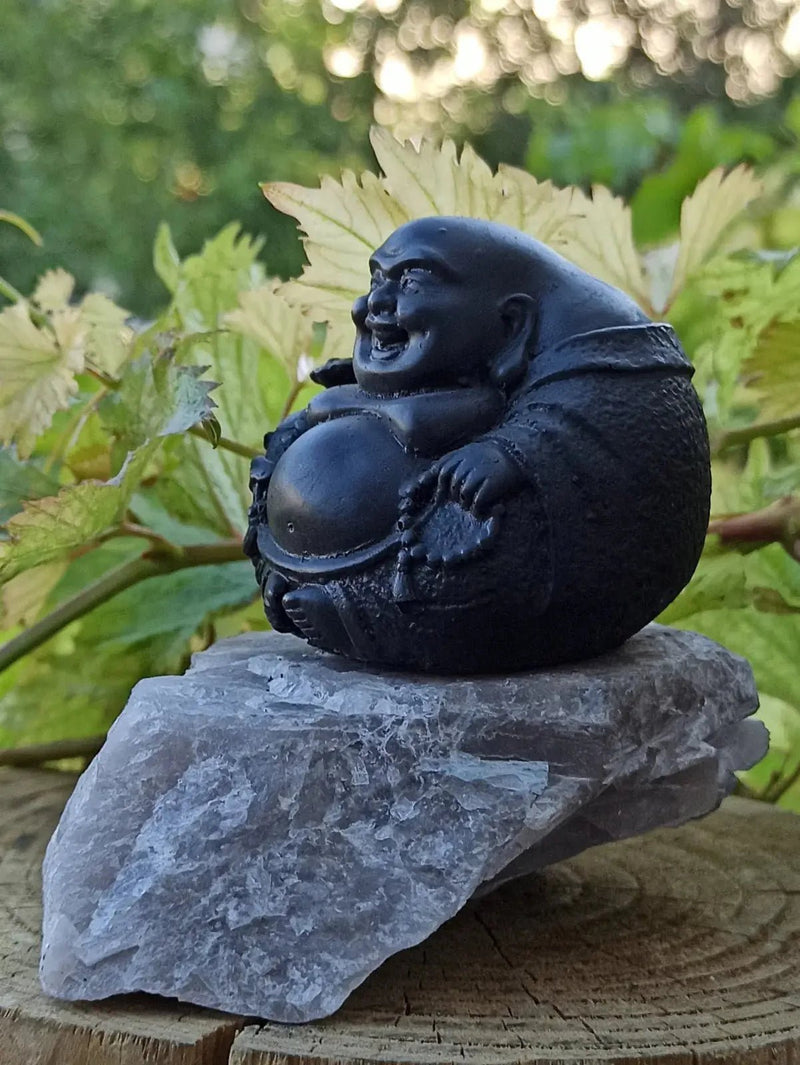 Chargez l&#39;image dans la visionneuse de la galerie, Shungite &amp; Magnésite Bouddha Déco &amp; Ornement. Décorer tout en protégeant votre lieu de vie Shungite Bouddha chinois
