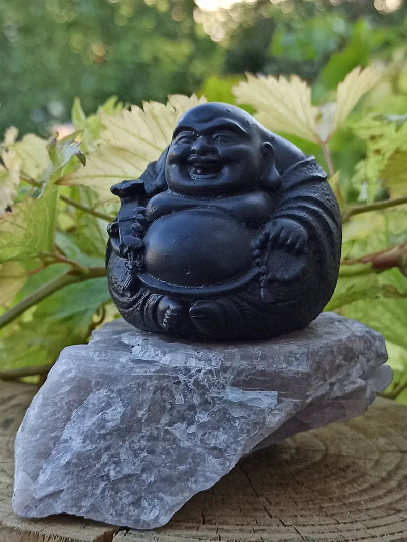 Chargez l&#39;image dans la visionneuse de la galerie, Shungite &amp; Magnésite Bouddha Déco &amp; Ornement. Décorer tout en protégeant votre lieu de vie Shungite Bouddha chinois
